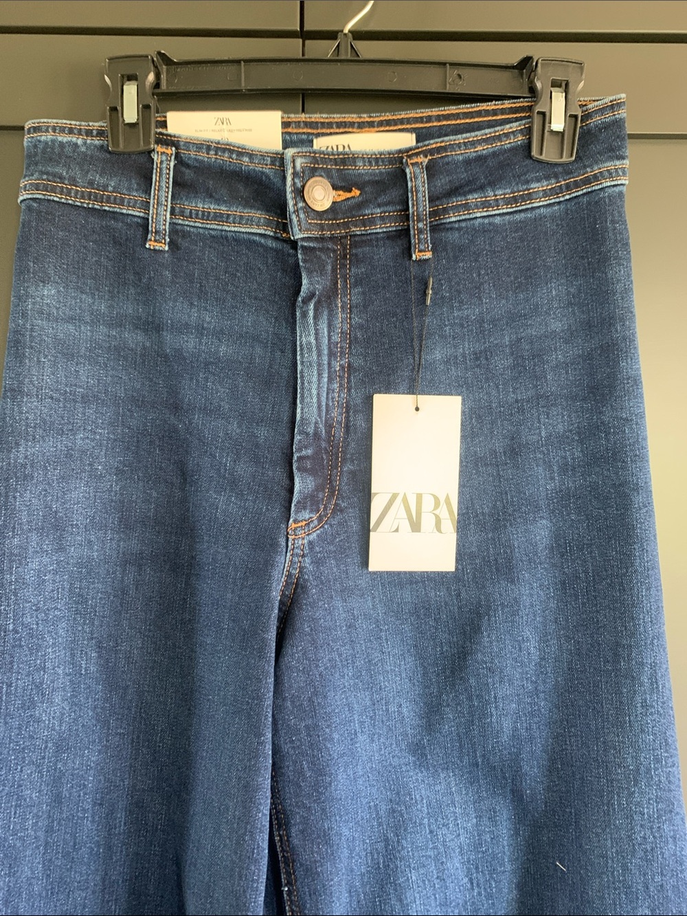 ZARA The Marine straight jeans in indigo.  US size 8 - Picture 2 of 6